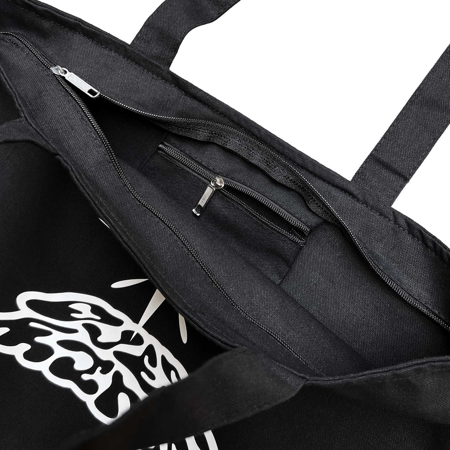 TEST SUBJECT ZIPPER TOTE - BLACK