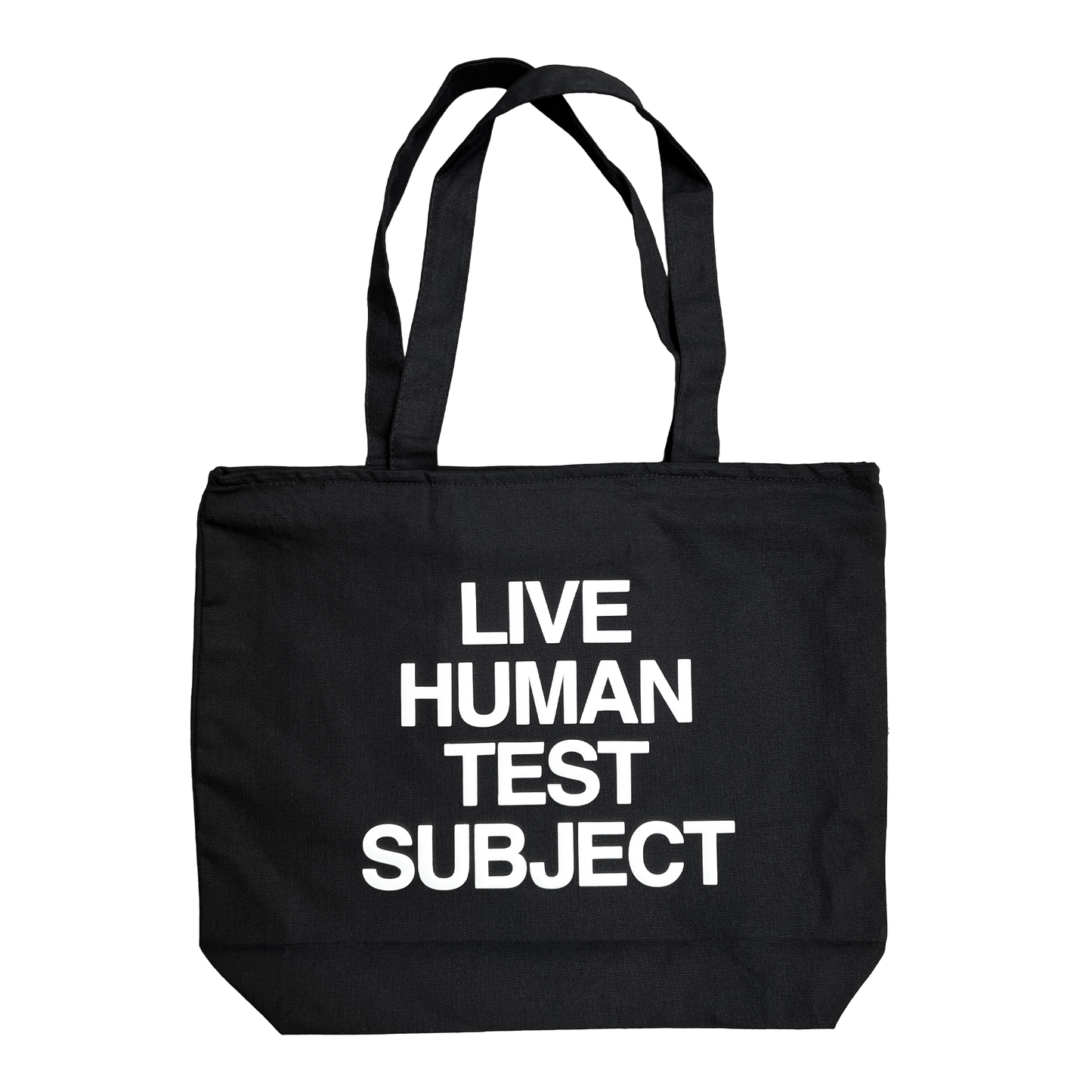 TEST SUBJECT ZIPPER TOTE - BLACK