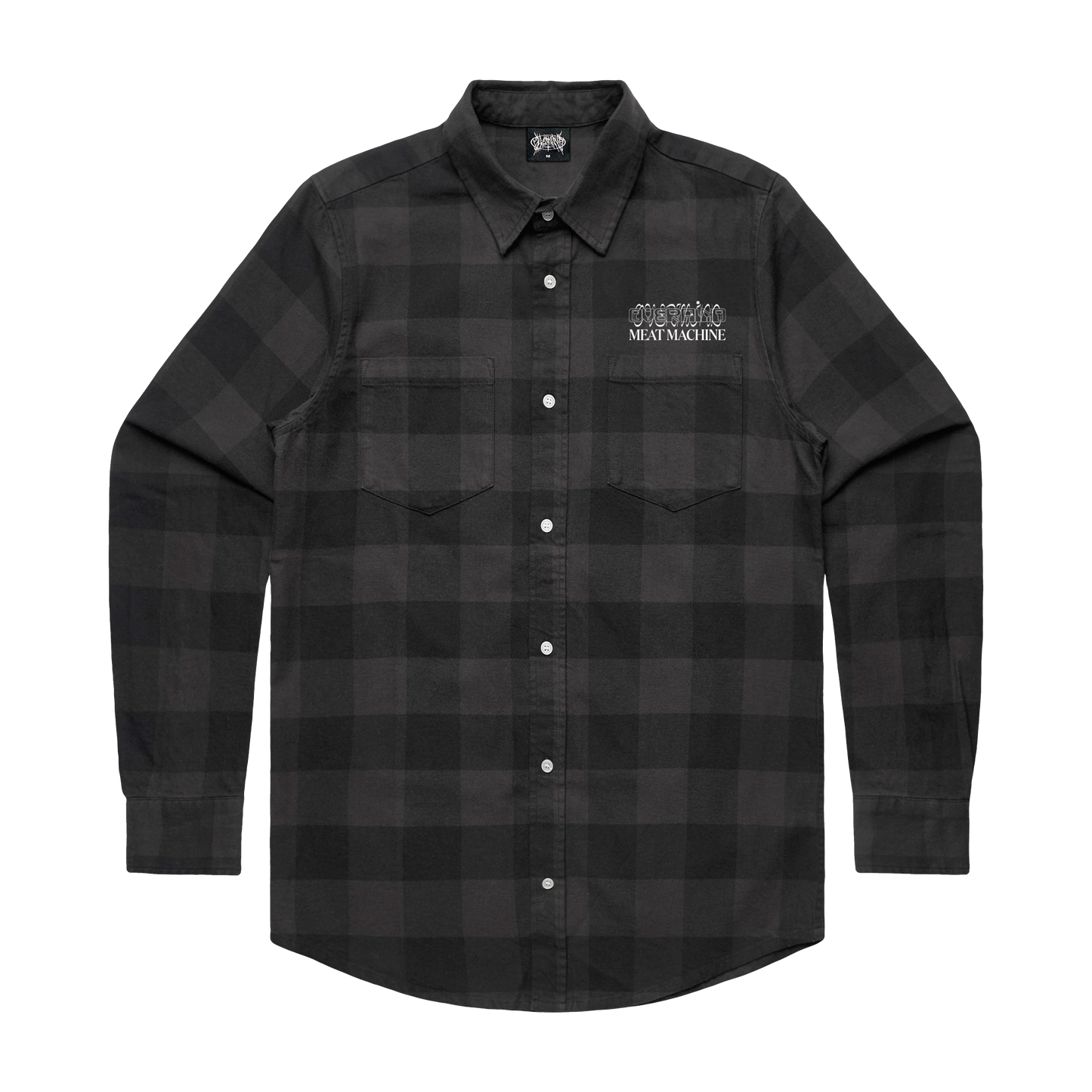 MEAT MACHINE FLANNEL : BLACK/TAR
