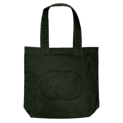 EMBOSSED LOGO TOTE : SEAWEED DENIM
