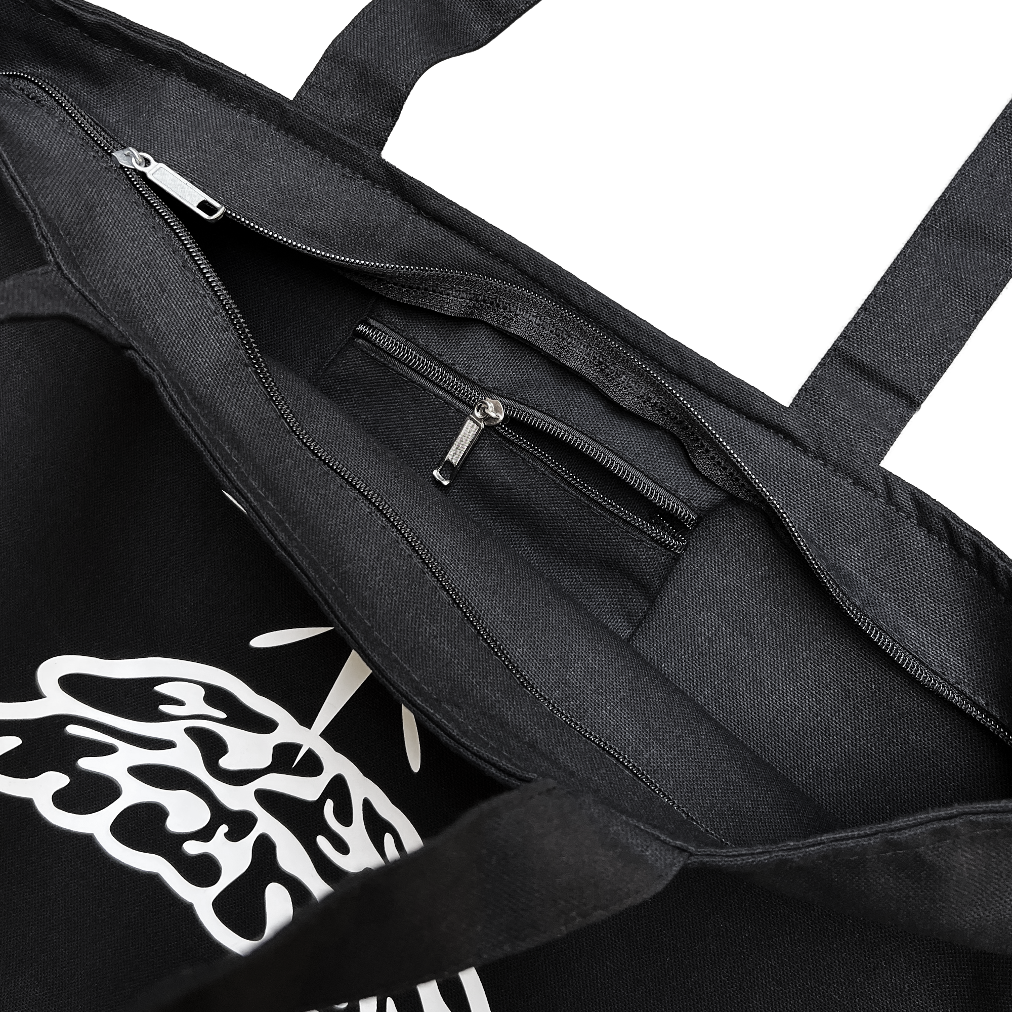 TEST SUBJECT ZIPPER TOTE - BLACK