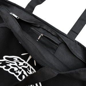 TEST SUBJECT ZIPPER TOTE - BLACK