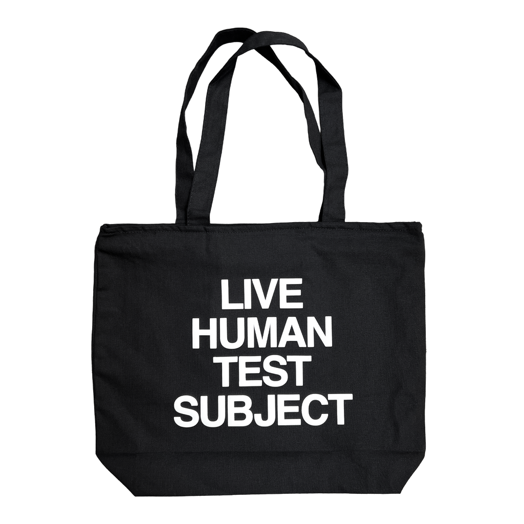 TEST SUBJECT ZIPPER TOTE - BLACK