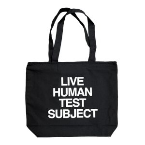 TEST SUBJECT ZIPPER TOTE - BLACK