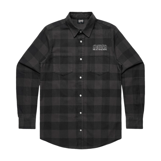 MEAT MACHINE FLANNEL : BLACK/TAR